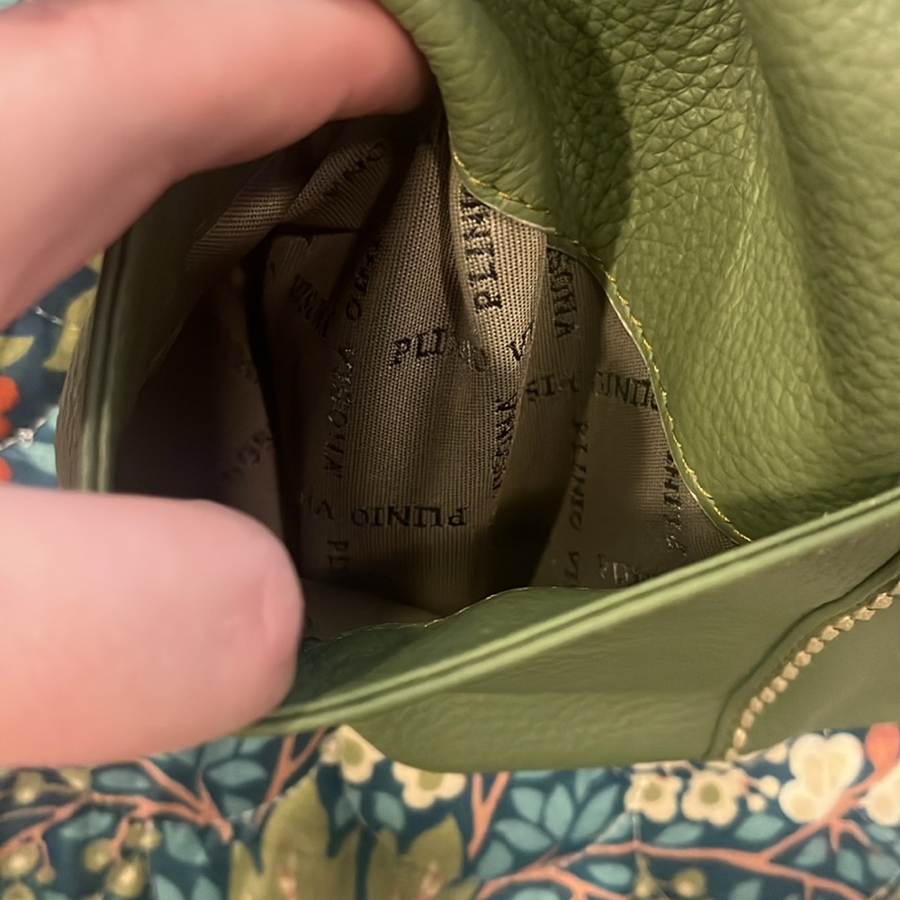 Plinio Visona Olive Green Hobo Bag - Picture 5 of 10